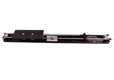 Motorized launch monitor rail system